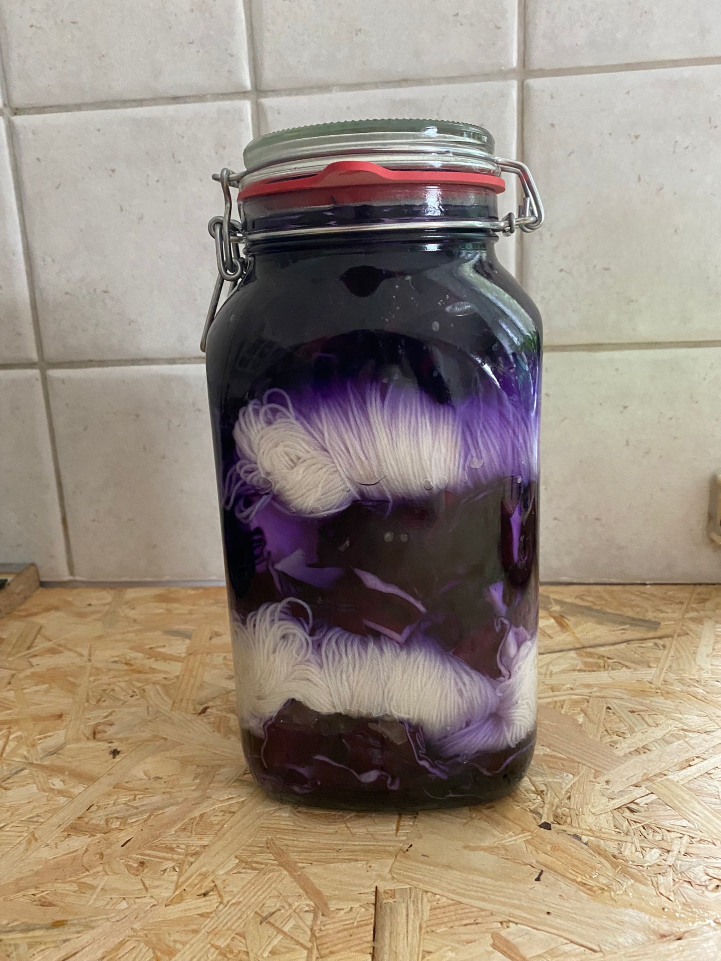 Bambus Sockenwolle 4fädig - Rotkohl